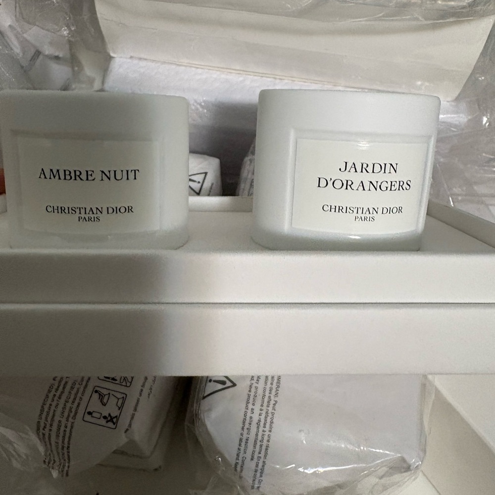 Christian Dior Ambre Nuit and Jardin d'Orangers Candles - Picture 4 of 7